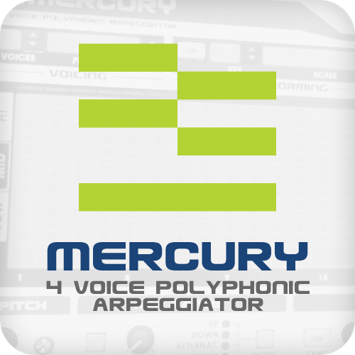 Mercury 4 Voice Polyphonic Arpeggiator Icon